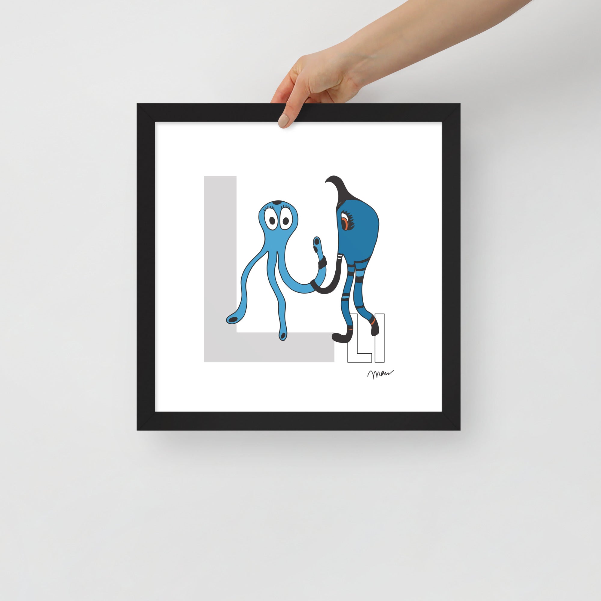 Nursery Wall Art Letter L Art Print | themomemans.com
