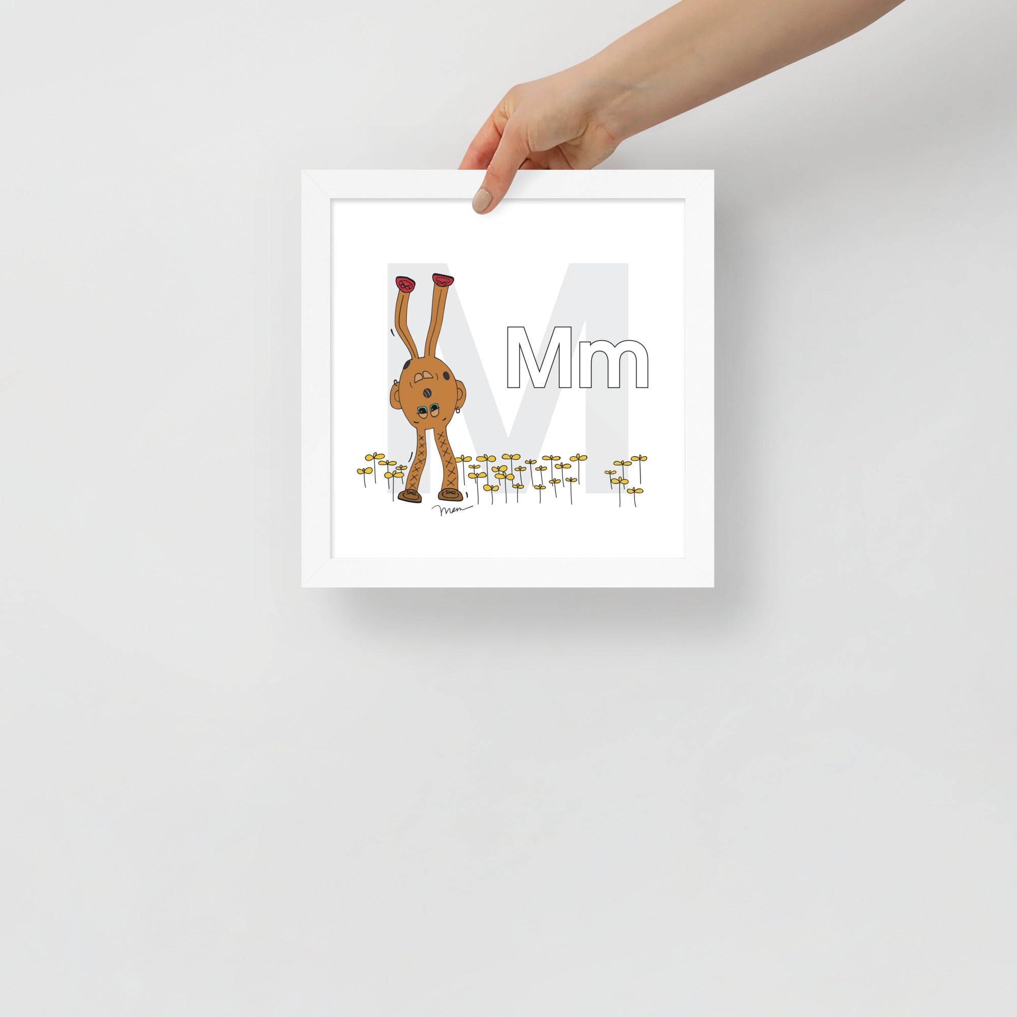 Nursery Wall Art Letter M Art Print | themomemans.com