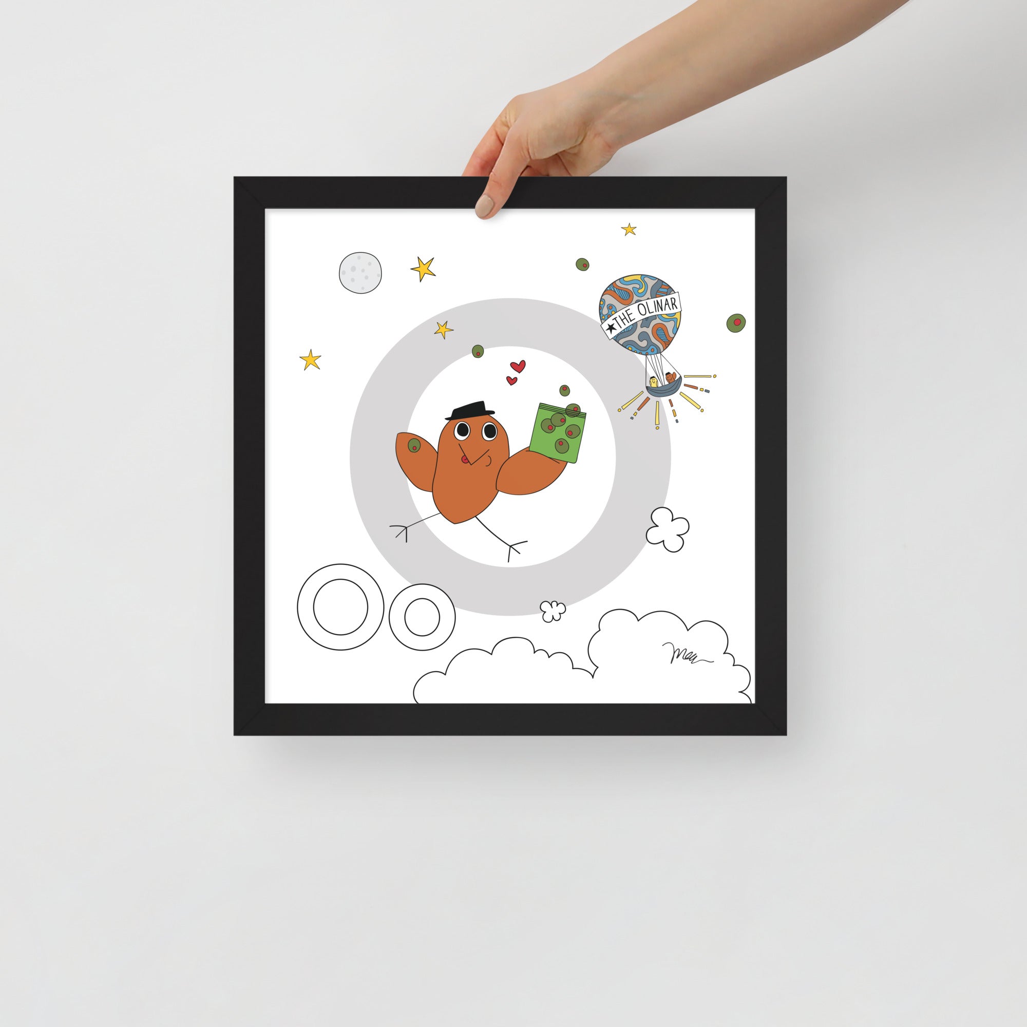 Nursery Wall Art Letter O Art Print | themomemans.com