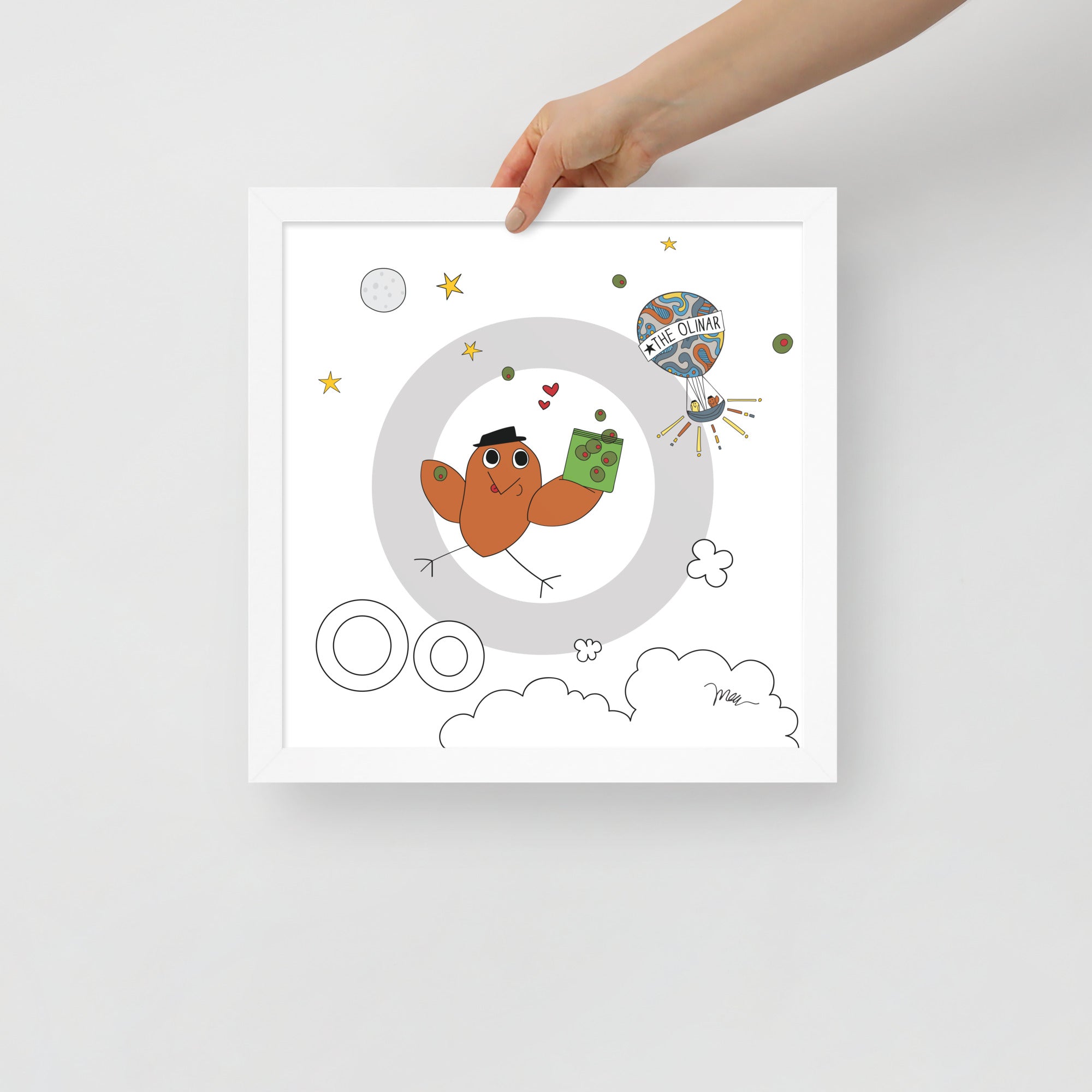 Nursery Wall Art Letter O Art Print | themomemans.com