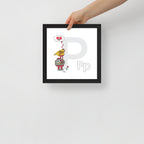 Nursery Wall Art Letter P Art Print | themomemans.com