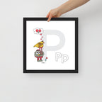 Nursery Wall Art Letter P Art Print | themomemans.com
