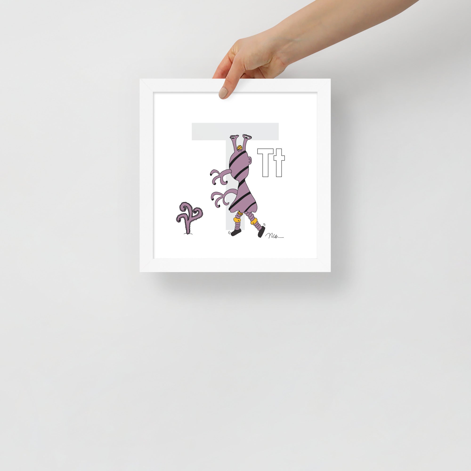 Nursery Wall Art Letter T Art Print | themomemans.com