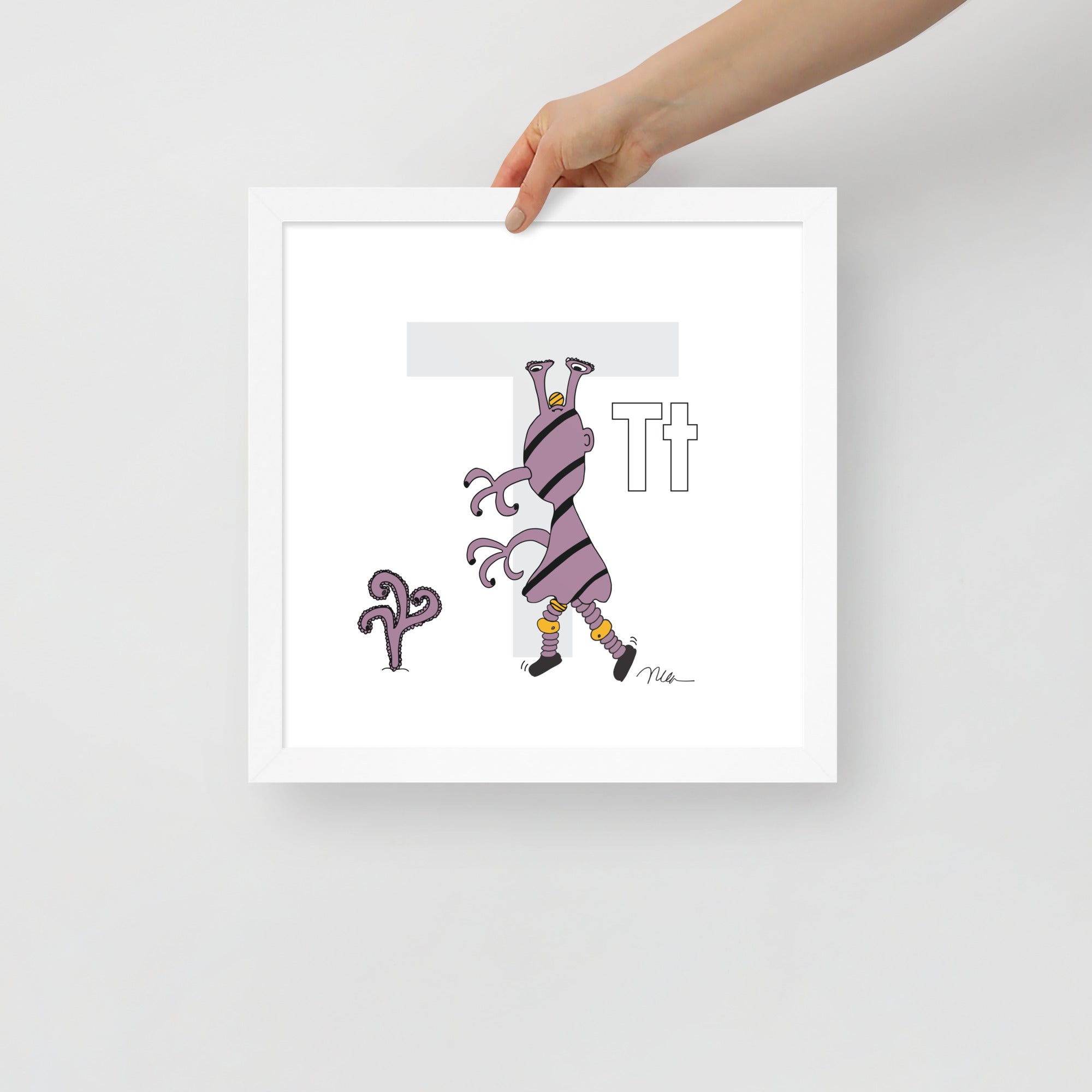 Nursery Wall Art Letter T Art Print | themomemans.com