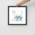 Nursery Wall Art Letter U Art Print | themomemans.com