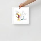 Nursery Wall Art Letter V Art Print | themomemans.com
