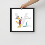 Nursery Wall Art Letter V Art Print | themomemans.com
