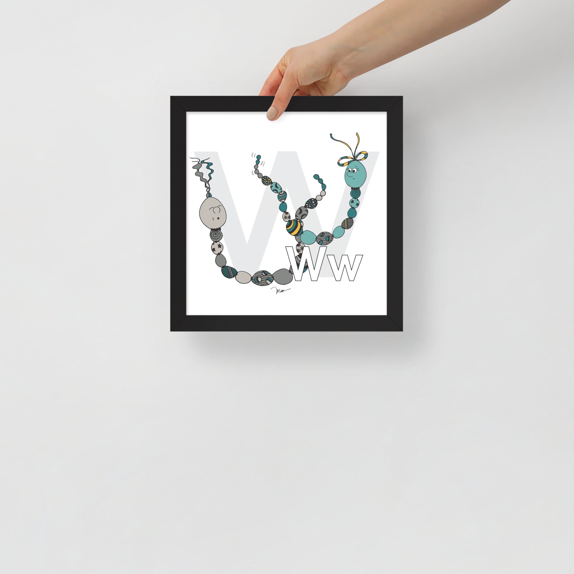 Nursery Wall Art Letter W Art Print | themomemans.com