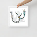 Nursery Wall Art Letter W Art Print | themomemans.com