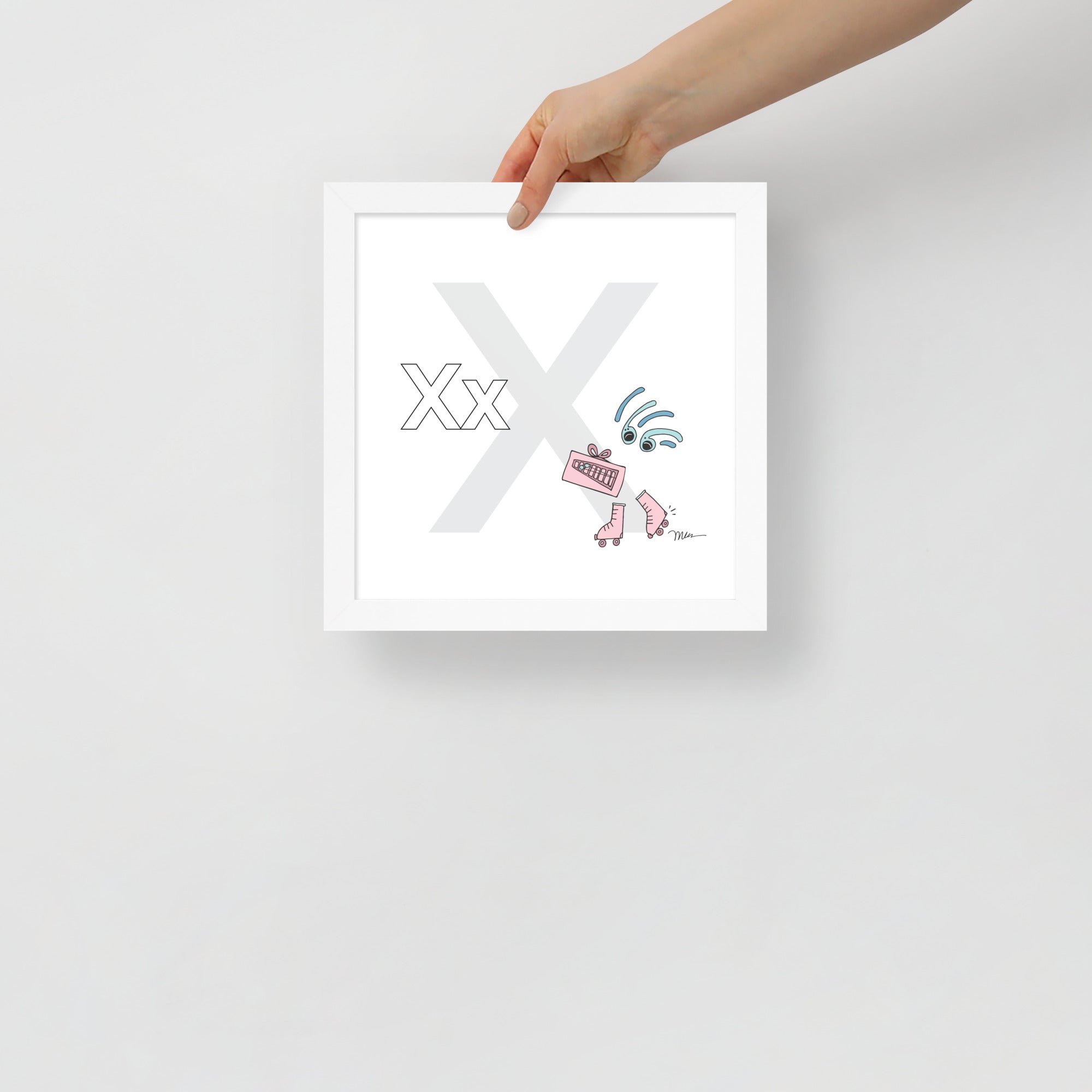 Nursery Wall Art Letter X Art Print | themomemans.com