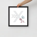 Nursery Wall Art Letter X Art Print | themomemans.com