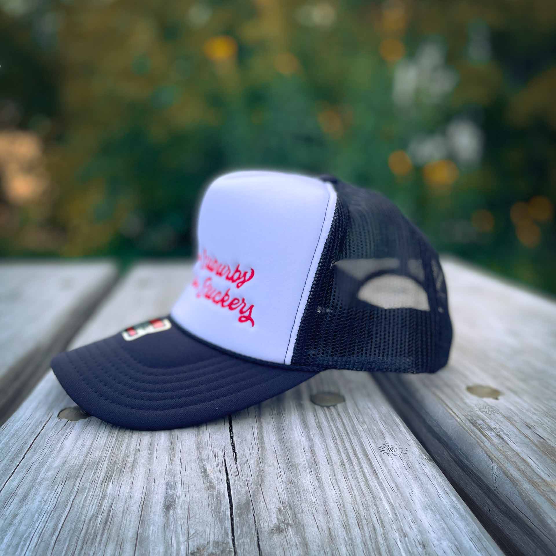 The Suburbs are for Suckers Dad Trucker Hat, Black | themomemans.com