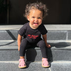 The Suburbs are for Suckers Baby Tee, black | themomemans.com by Monica Escobar Allen