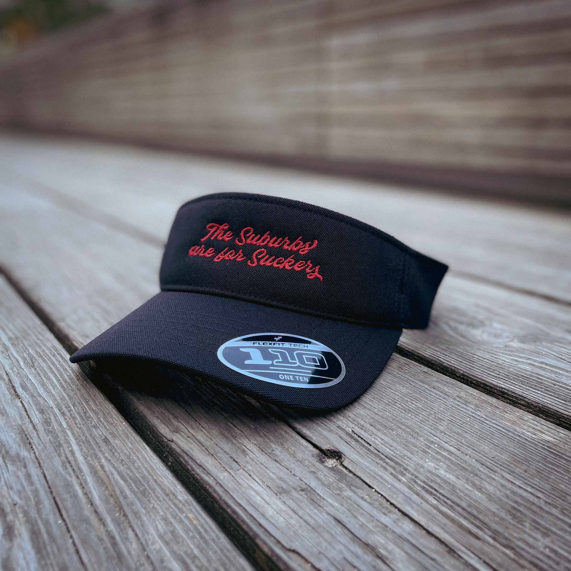 The Suburbs are for Suckers Visor, black | themomemans.com