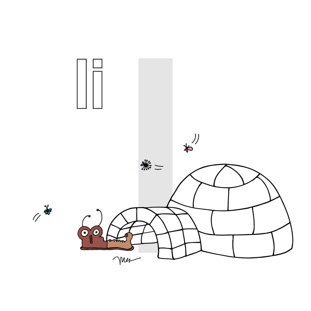 Nursery Wall Art Letter I Art Print | themomemans.com