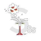 Nursery Wall Art Letter S Art Print | themomemans.com
