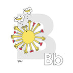 Nursery Wall Art Letter B Art Print | themomemans.com