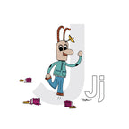 Nursery Wall Art Letter J Art Print | themomemans.com