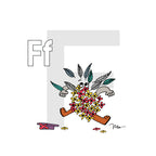 Nursery Wall Art Letter F Art Print | themomemans.com