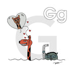 Nursery Wall Art Letter G Art Print | themomemans.com