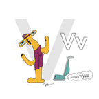 Nursery Wall Art Letter V Art Print | themomemans.com
