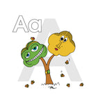 Letter A Nursery Art Print Framed | themomemans.com