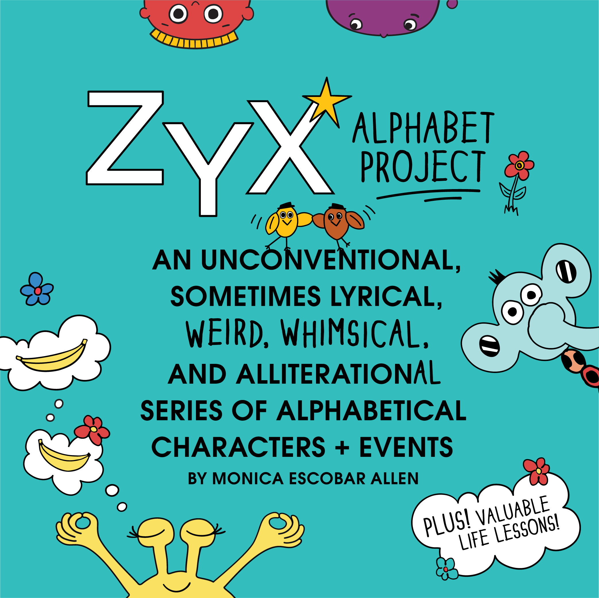 ZYX Alphabet Project by Monica Escobar Allen | themomemans.com Learn the ABCs