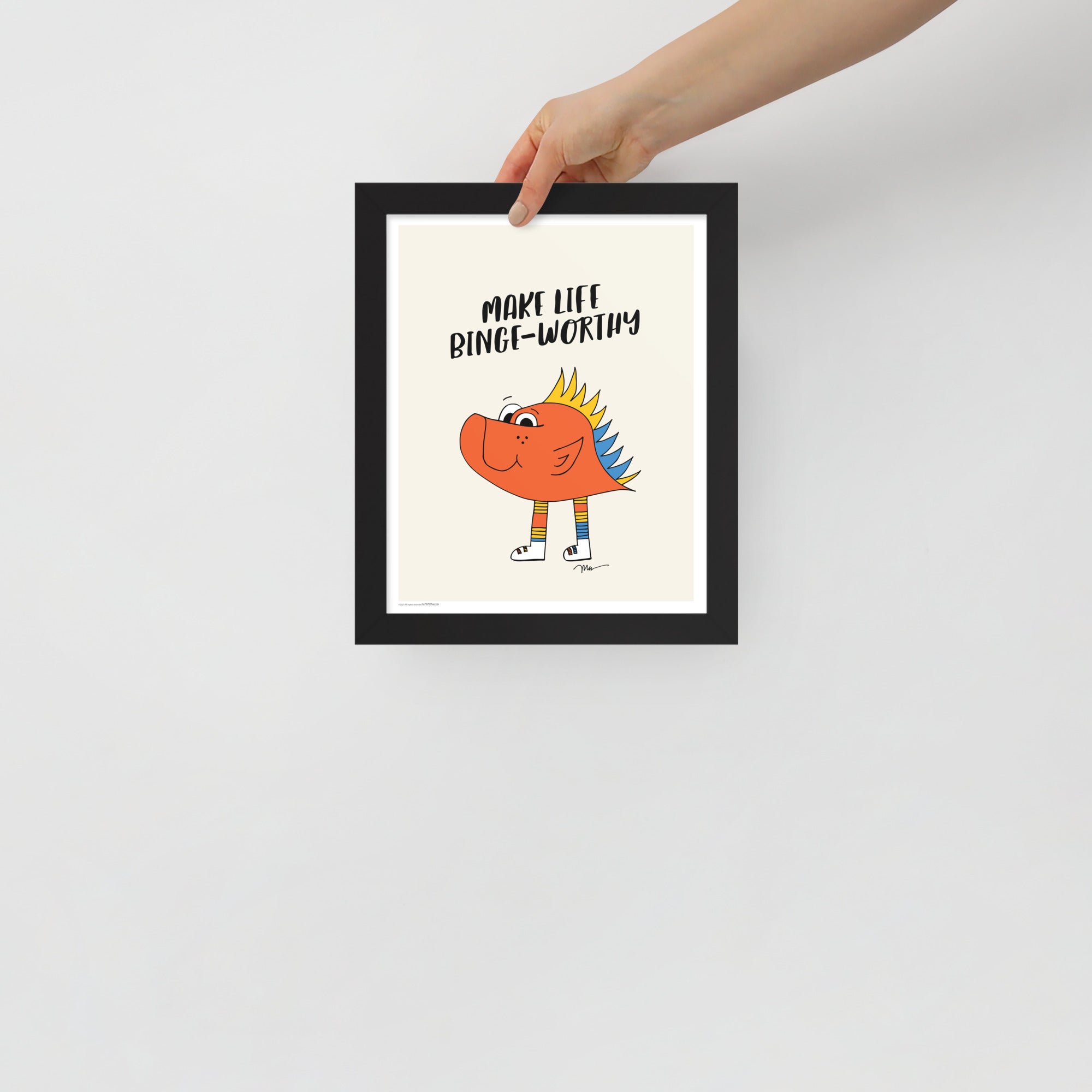 Make Life Binge-Worthy 8x10 Print by Monica Escobar Allen | themomemans.com