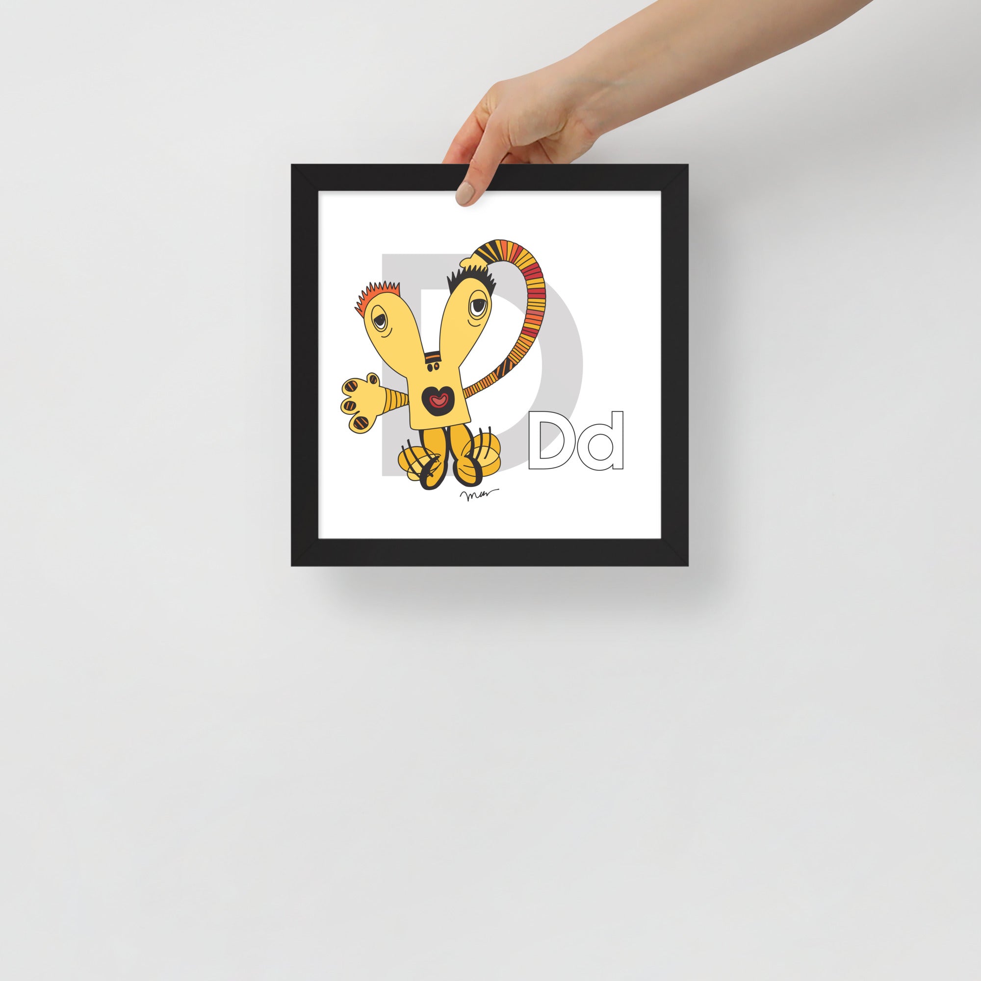 Nursery Wall Art Letter D Art Print | themomemans.com
