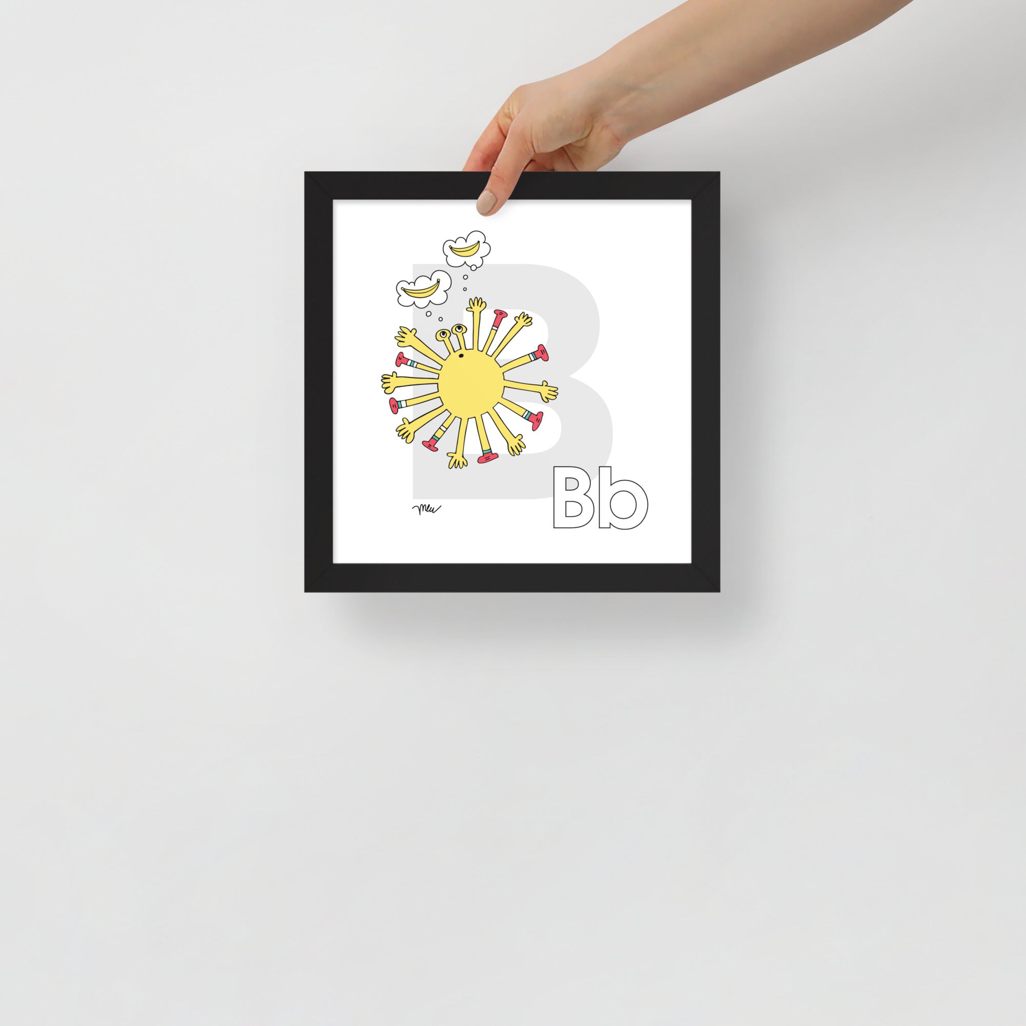 Nursery Wall Art Letter B Art Print | themomemans.com