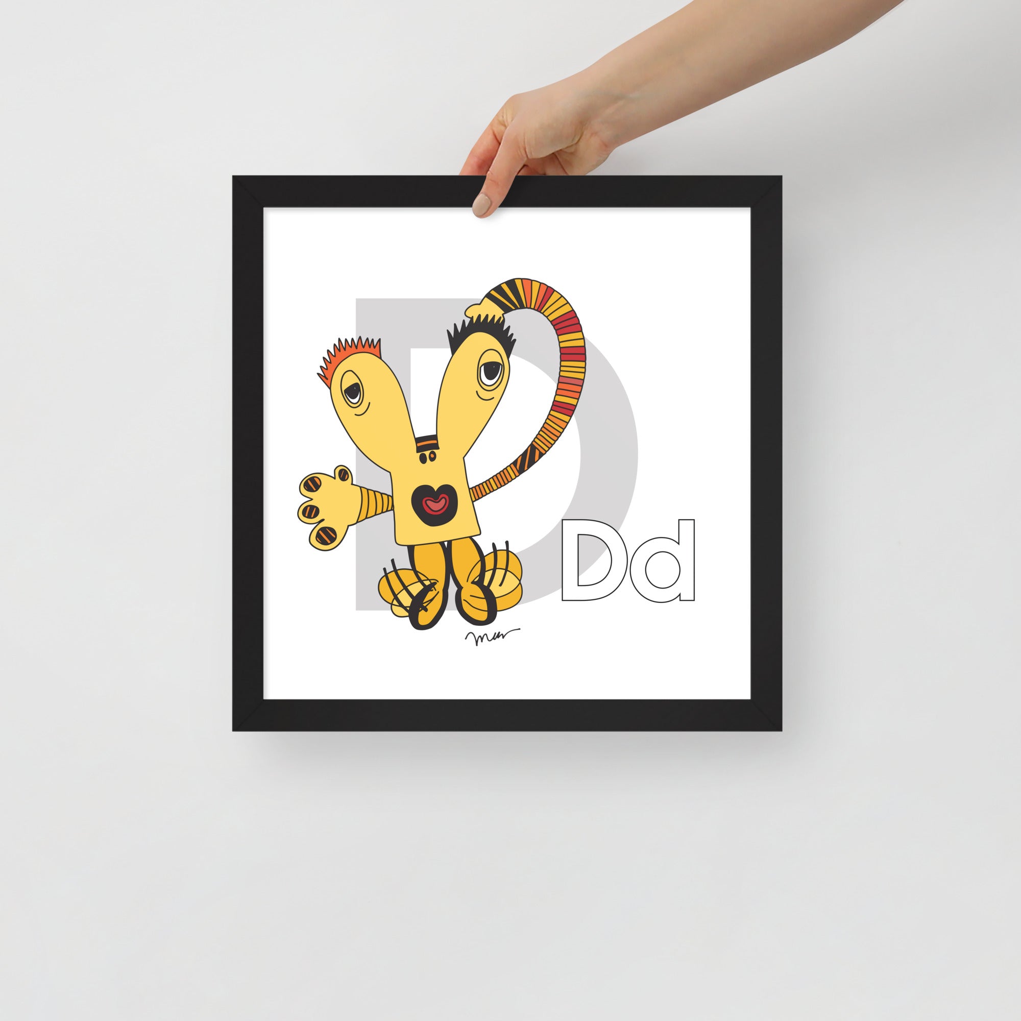 Nursery Wall Art Letter D Art Print | themomemans.com