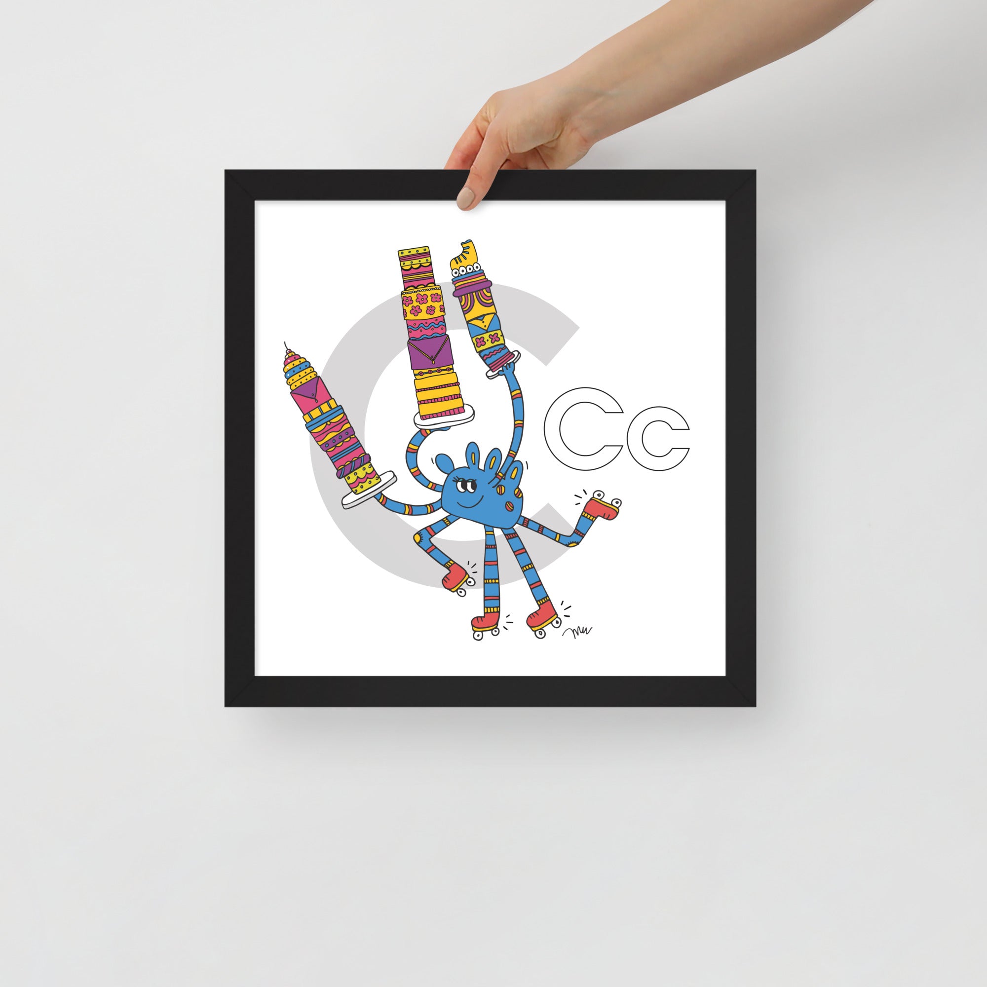 Nursery Wall Art Letter C Art Print | themomemans.com
