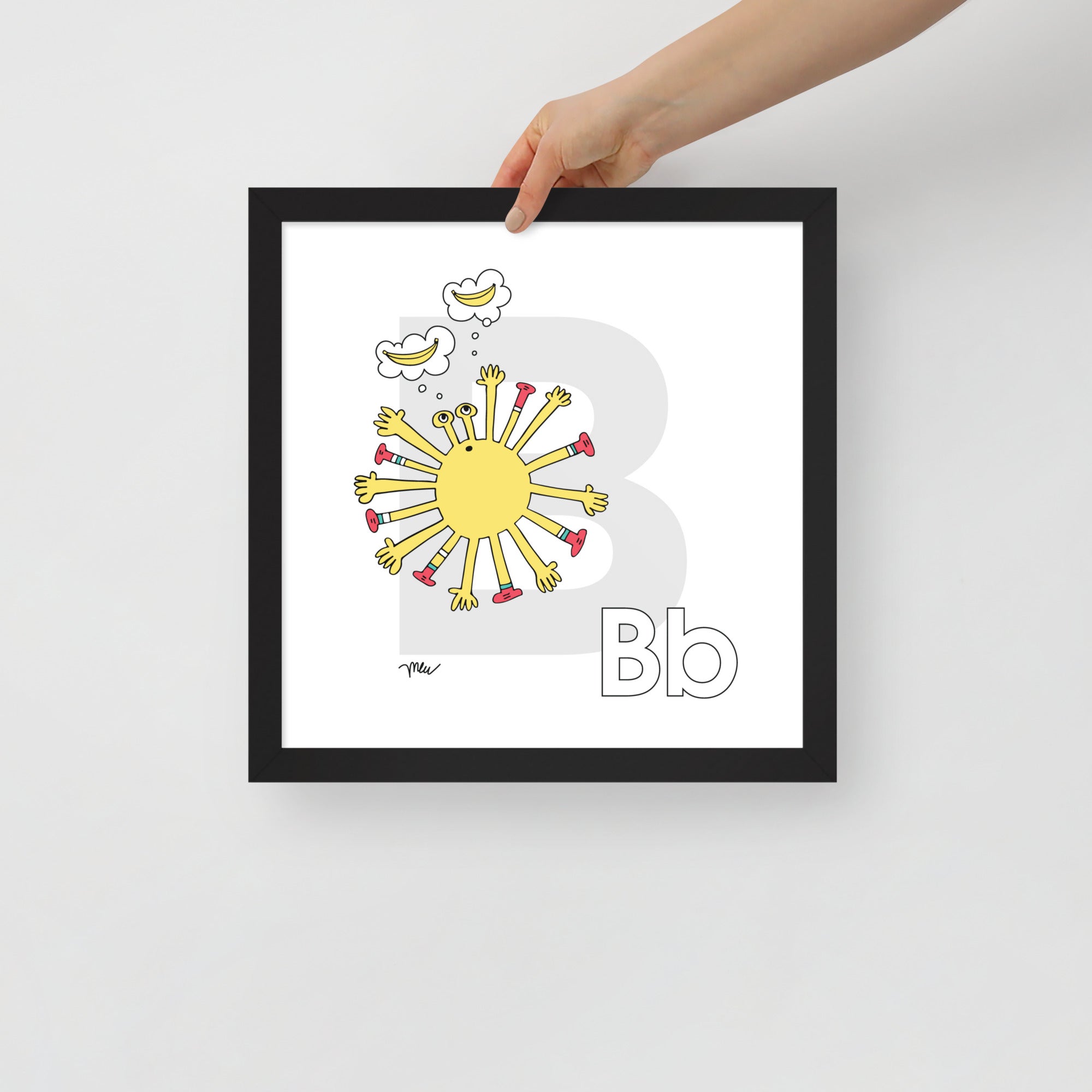 Nursery Wall Art Letter B Art Print | themomemans.com