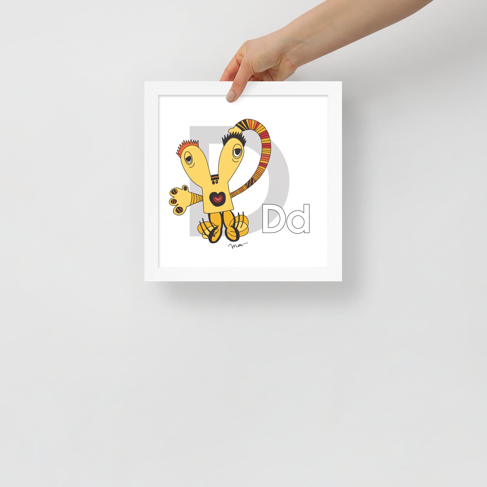 Nursery Wall Art Letter D Art Print | themomemans.com