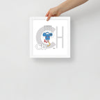 Nursery Wall Art Letter Ch Art Print | themomemans.com