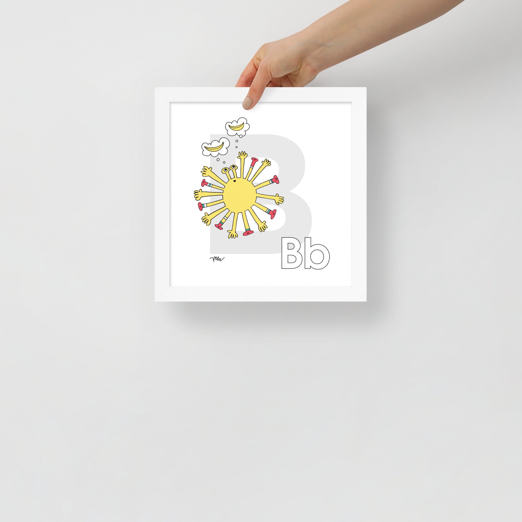 Nursery Wall Art Letter B Art Print | themomemans.com