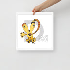 Nursery Wall Art Letter D Art Print | themomemans.com