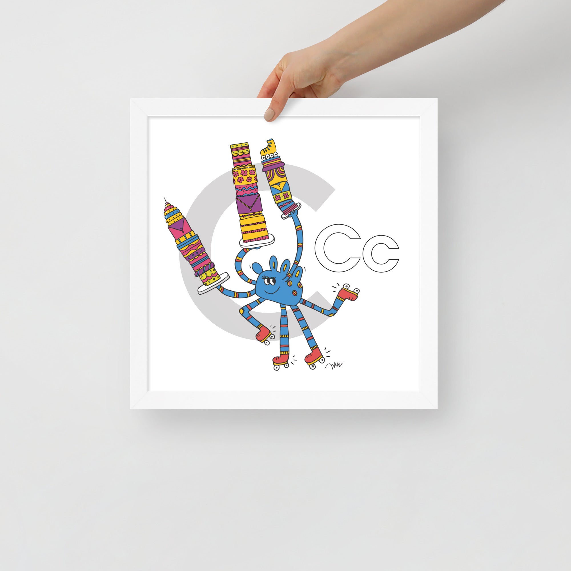 Nursery Wall Art Letter C Art Print | themomemans.com