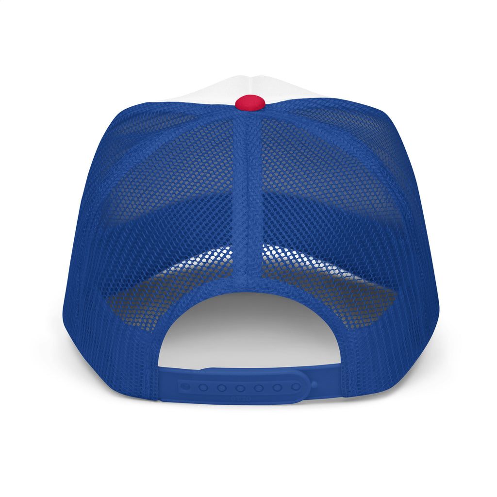 The Suburbs are for Suckers Dad Trucker Hat, Blue | themomemans.com
