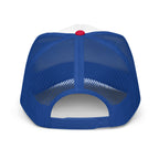 The Suburbs are for Suckers Dad Trucker Hat, Blue | themomemans.com
