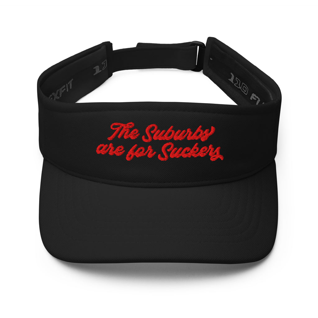 The Suburbs are for Suckers Visor, black | themomemans.com