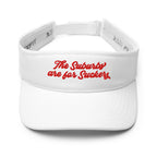 The Suburbs are for Suckers Visor, white | themomemans.com