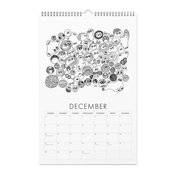 2025 Calendar December | themomemans.com by Monica Escobar Allen