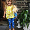 Rainclouds Love Lollipops Little Kids Flex-2 Super Leggings Kid Yoga Pants Sizes 2T-6x from The MoMeMans® by Monica Escobar Allen