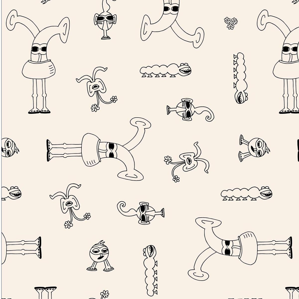 Bots Family Blanket Design. Organic Cotton Gender-Neutral Baby Blankets. Eco-friendly Unisex Styles for Hipster Babies. The MoMeMans by Monica Escobar Allen. Brooklyn, NY