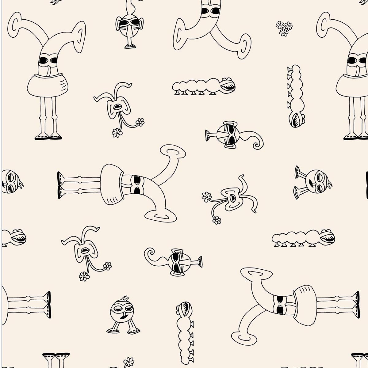 Bots Family Blanket Design. Organic Cotton Gender-Neutral Baby Blankets. Eco-friendly Unisex Styles for Hipster Babies. The MoMeMans by Monica Escobar Allen. Brooklyn, NY