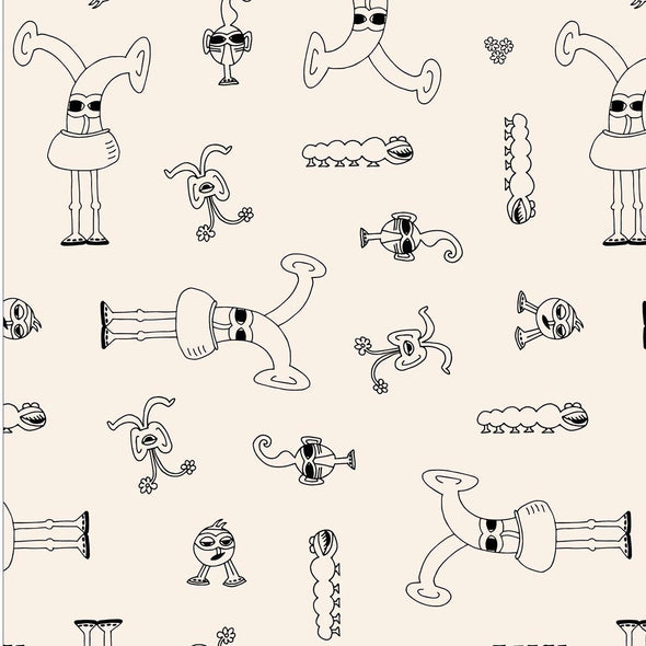 Bots Family Pattern. Unisex Styles for Hipster Babies. The MoMeMans by Monica Escobar Allen. Brooklyn, NY