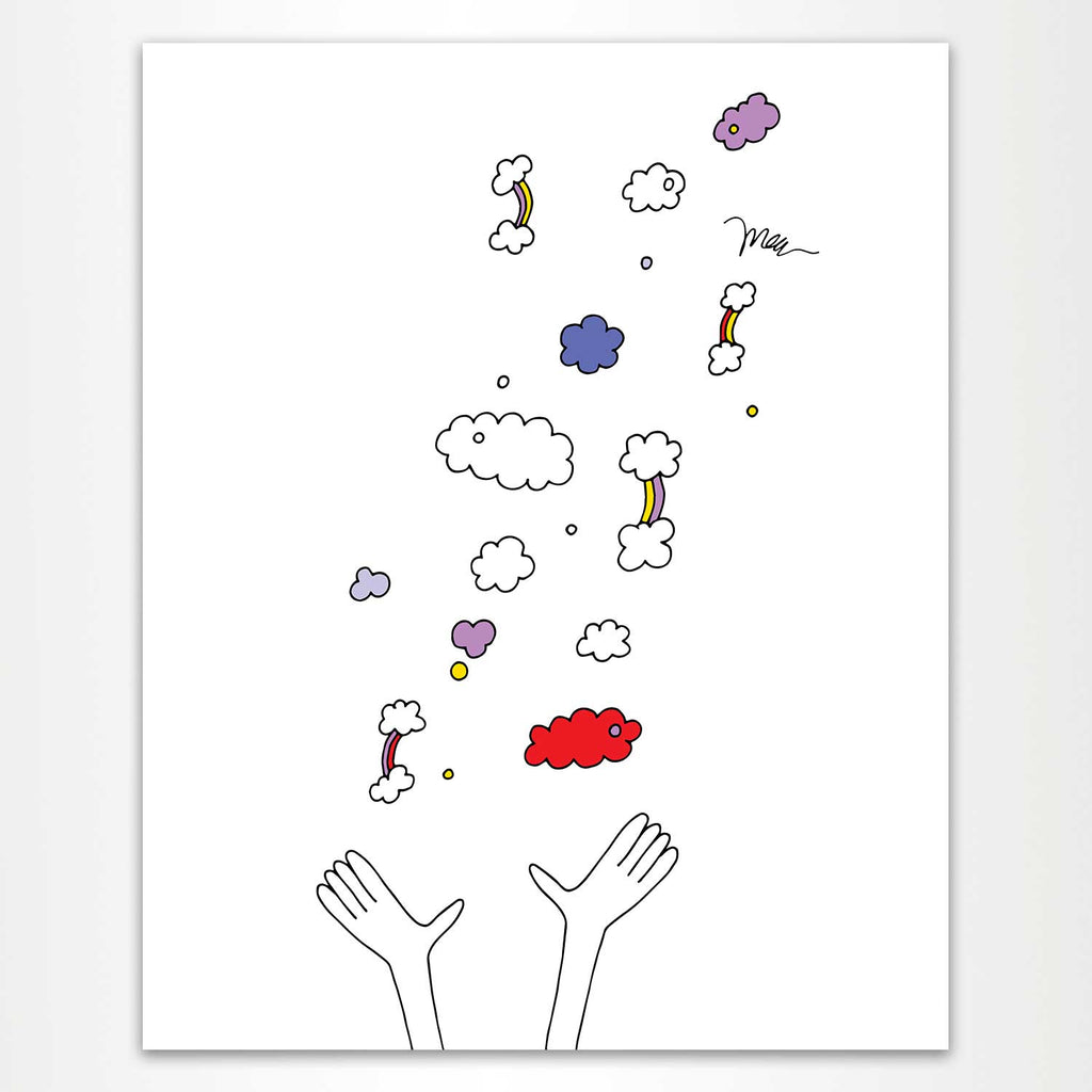 Throwing Rainbows Print