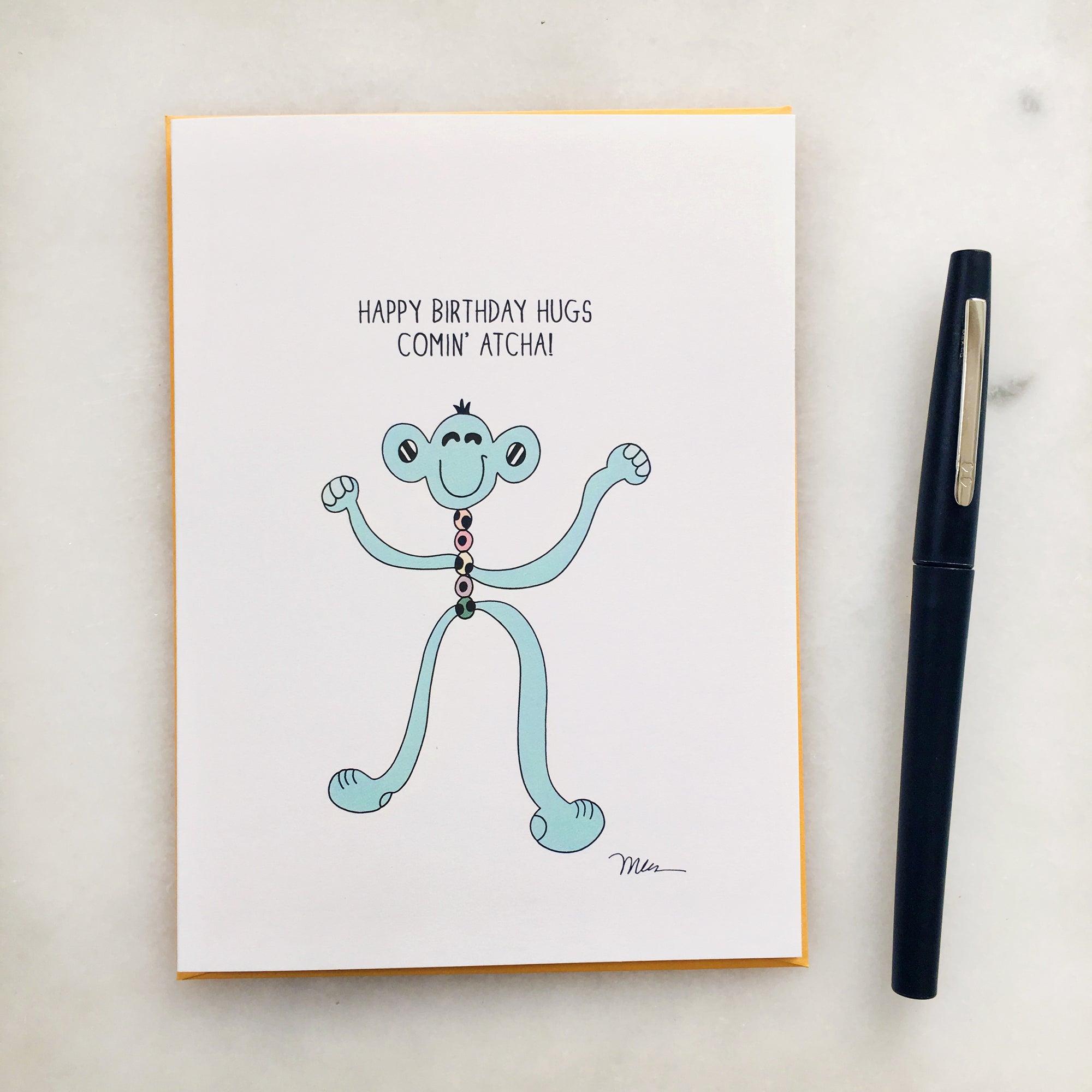 Happy Birthday Hugs Comin' Atcha! from The MoMeMans™ by Monica Escobar Allen