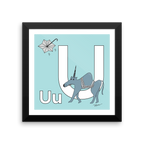 The MoMeMans® Nursery and Kid's Room Letter U Print by Monica Escobar Allen. For all the unique kids that will ultimately change the world.